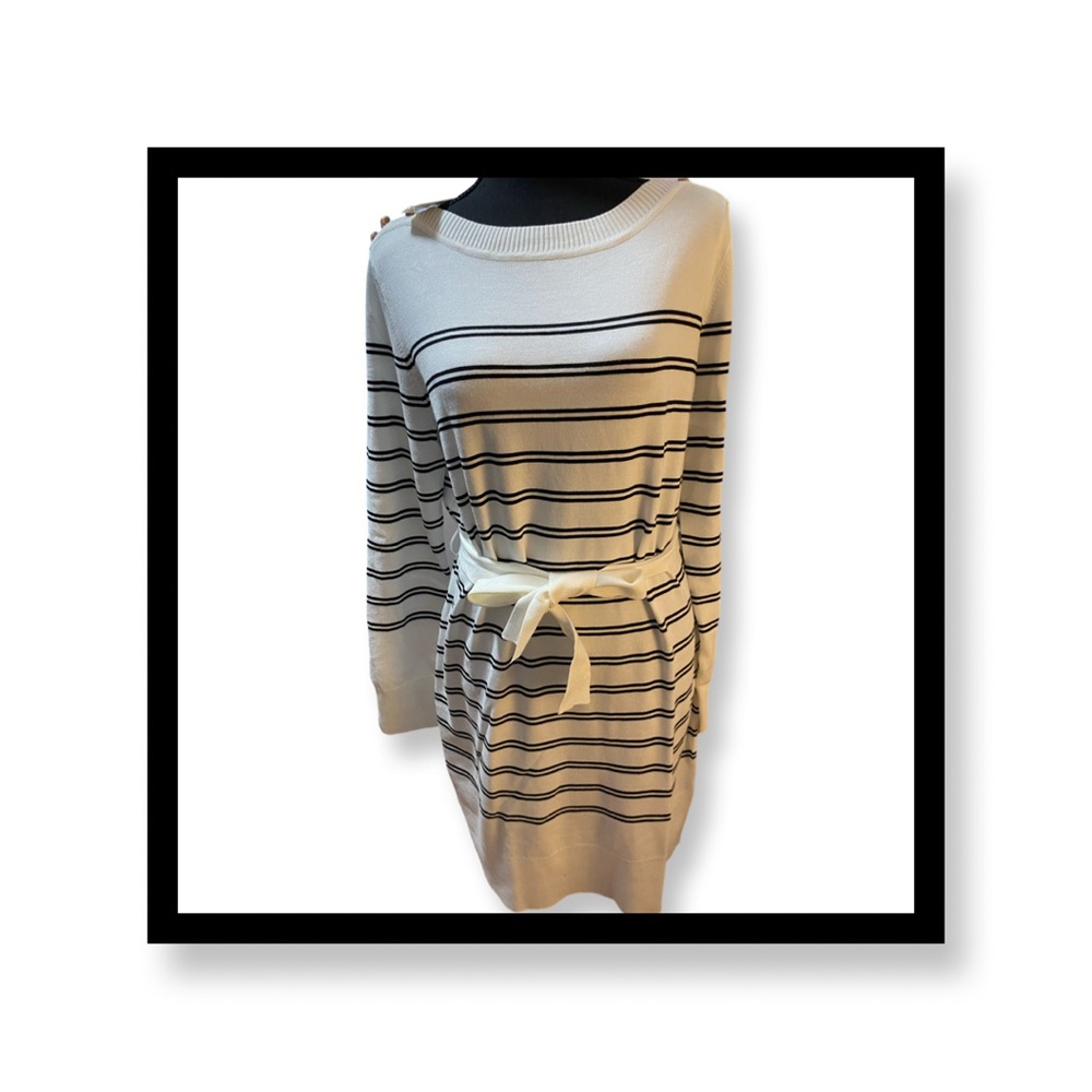 ‼️‼️Clearance-Rio & Rian Black & White Sweater Dress